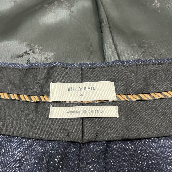 Billy Reid Women’s Navy Donegal Wool Silk Suit Size 4 NWOT - Picture 8 of 10